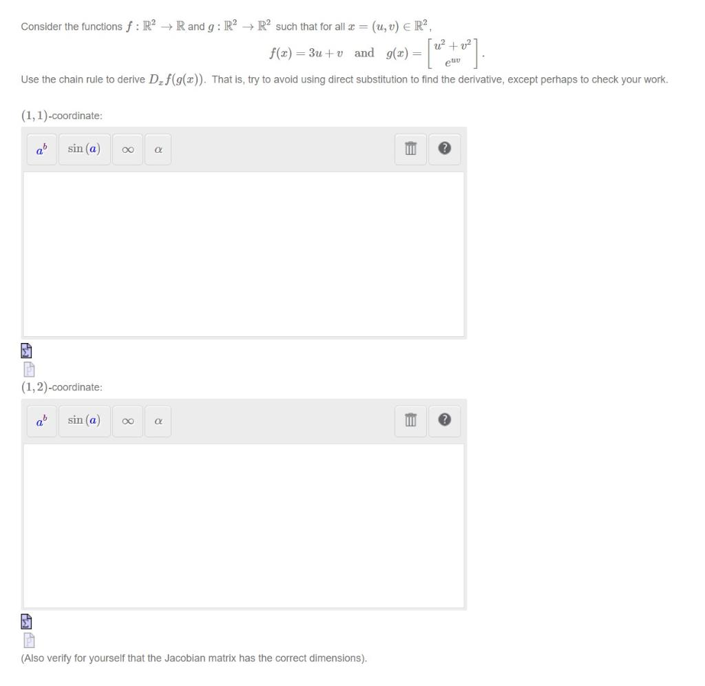 Solved Consider The Functions F R R And G R R Such That Chegg