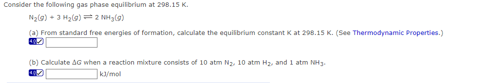 Solved Consider The Following Gas Phase Equilibrium At Chegg