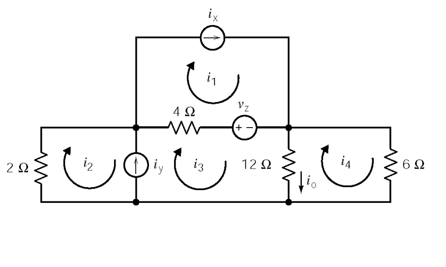 Solved The Circuit Has Three Inputs Sources Ix Iy And Vz Chegg