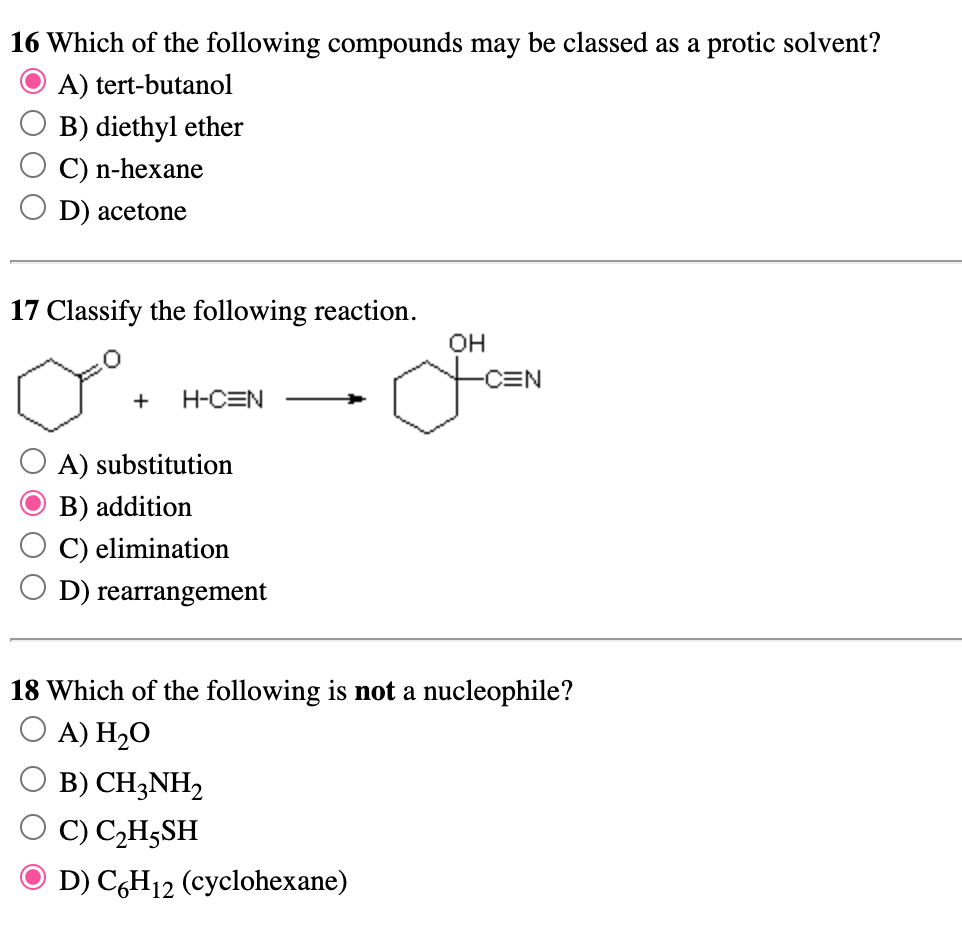 Solved Correct Answers Are Already Selected For Each Of Chegg