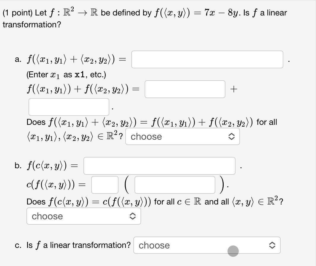 Solved Point Let F R R Be Defined By F X Y X Y Is Chegg