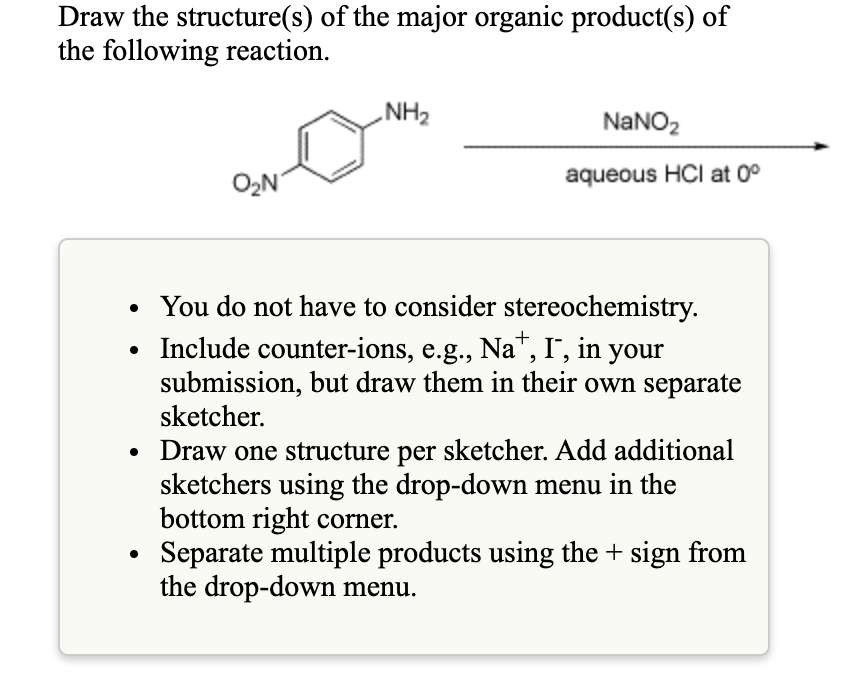 Solved Draw The Structure S Of The Major Organic Product S Chegg