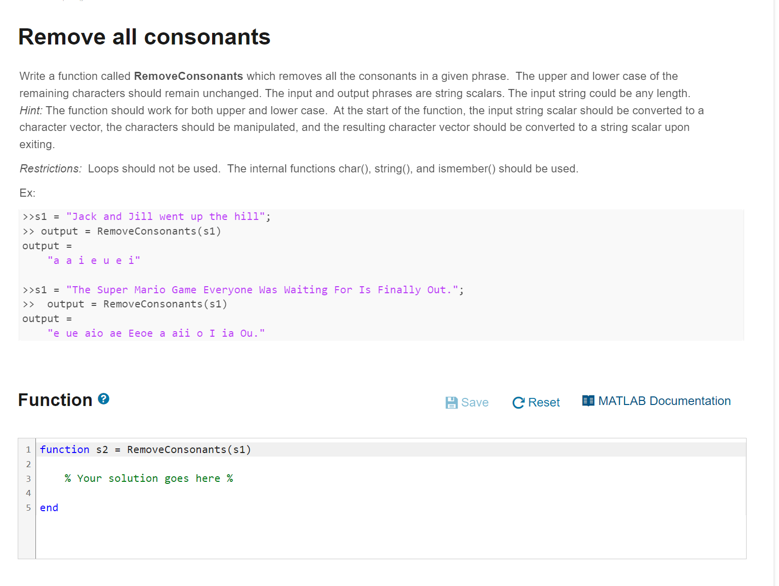 Solved Remove All Consonants Write A Function Called Chegg