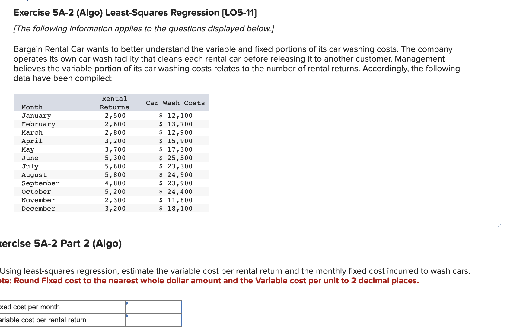 Solved Exercise A Algo Least Squares Regression Chegg