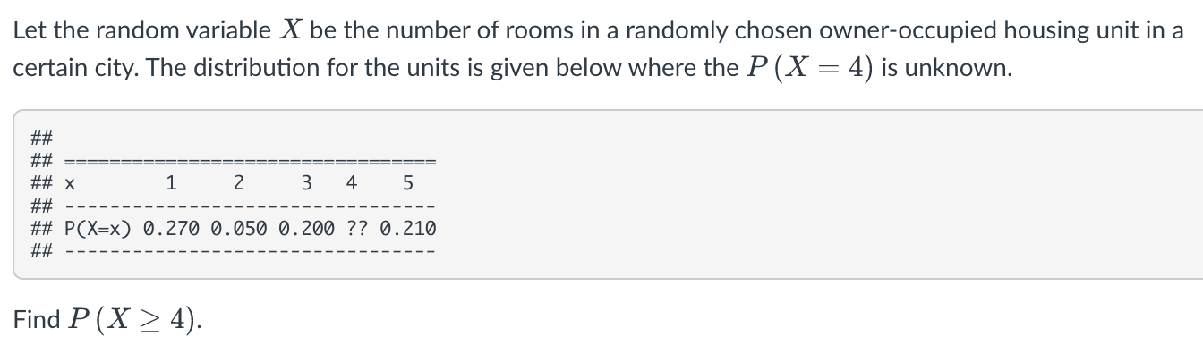 Solved Using Rstudio Let The Random Variable X Be The Chegg