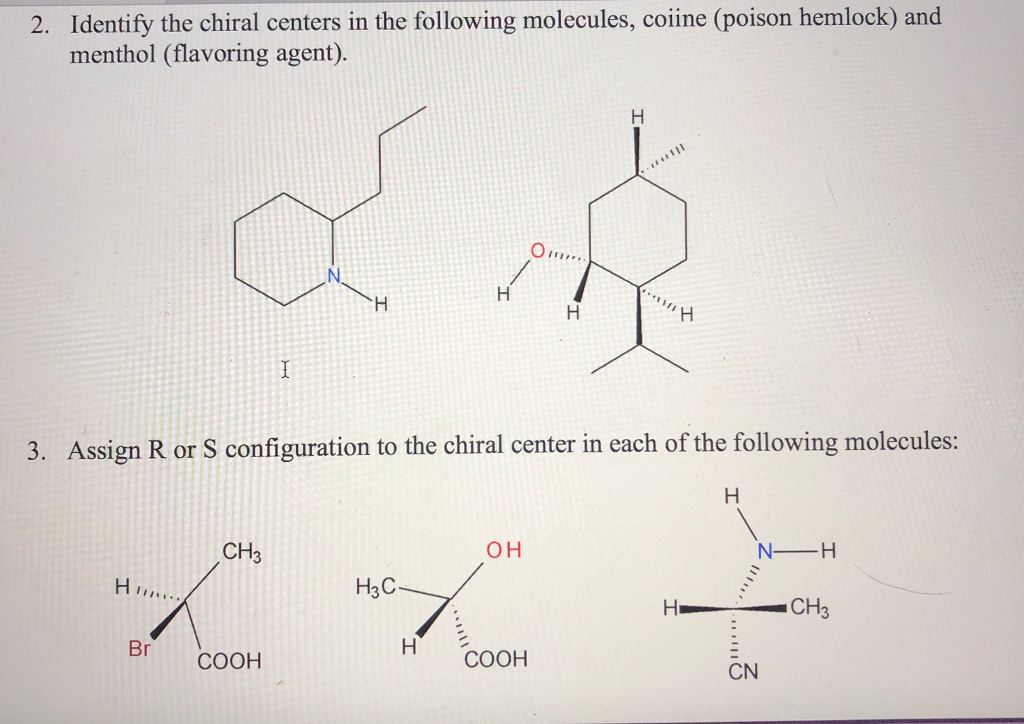 Solved Identify The Chiral Centers In The Following Chegg