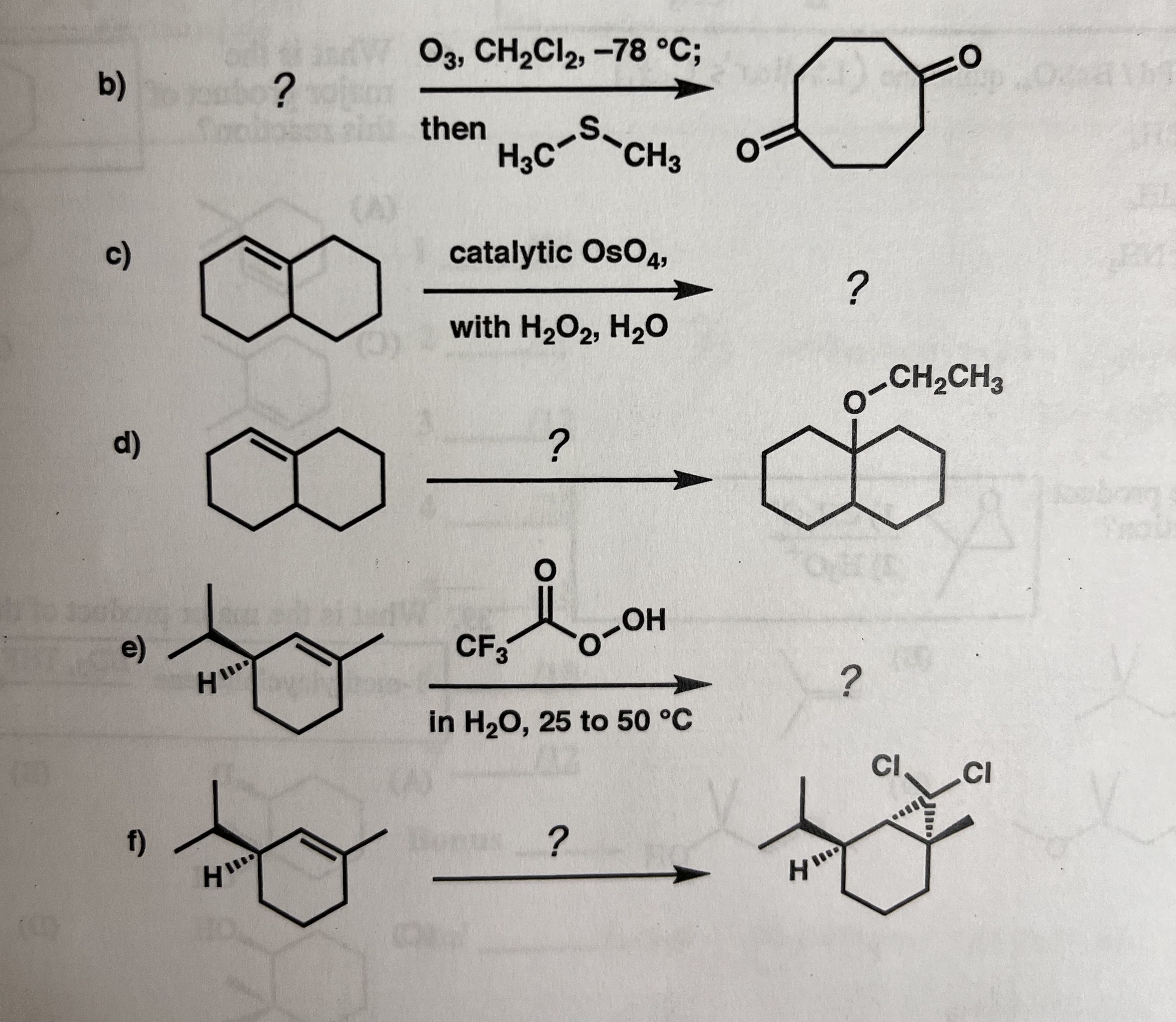 Solved Draw In The Missing Starting Material Reagents And Chegg