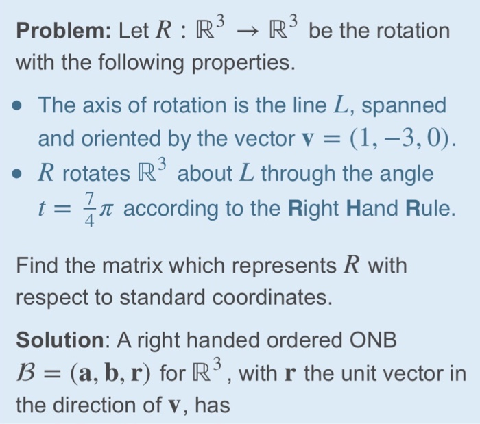 Solved Problem Let R R Be The Rotation With The Following Chegg