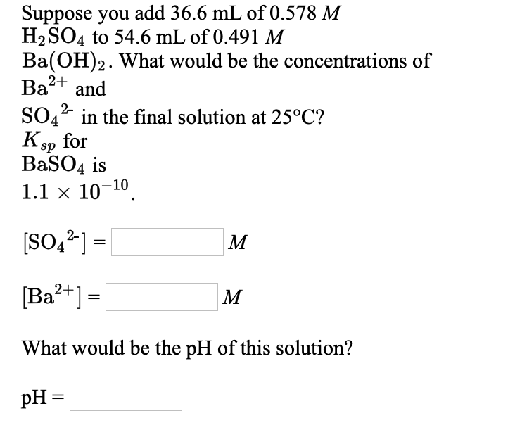 Solved Calculate The Solubility Of BaSO4 A In Pure Water Chegg