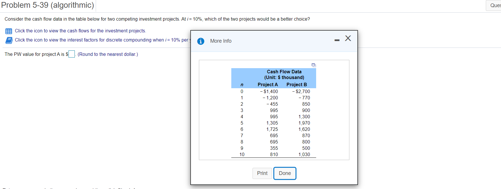 Solved Problem 5 39 Algorithmic Ques Consider The Cash Chegg