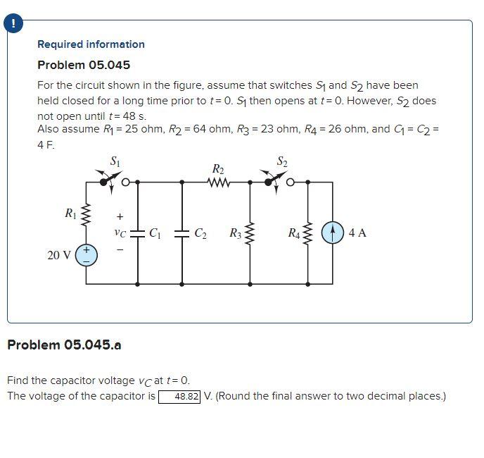 Solved For The Circuit Shown In The Figure Assume That Chegg