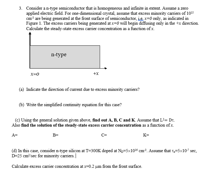 Solved Consider A N Type Semiconductor That Is Chegg