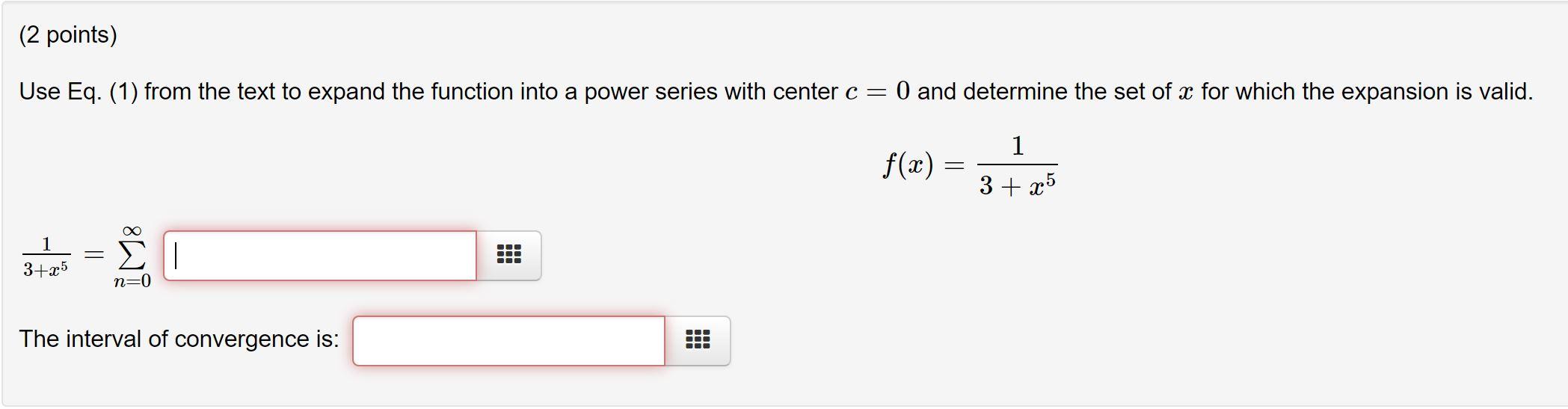 Solved Points Use Eq From The Text To Expand The Chegg