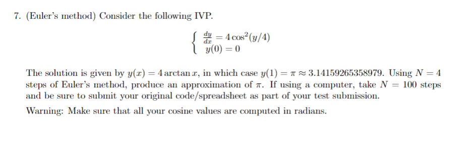 Solved Differential Equations Improved Eulers Method Chegg