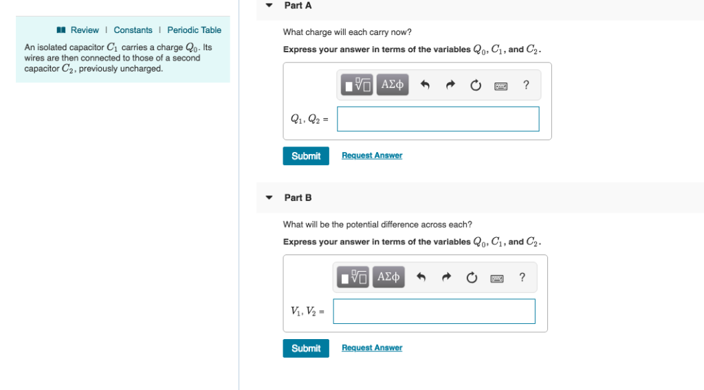 Solved Part A ReviewI Constants Periodic Table What Charge Chegg