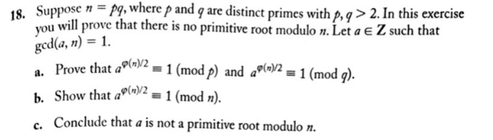 Solved Suppose N Pq Where P And Q Are Distinct Primes Chegg