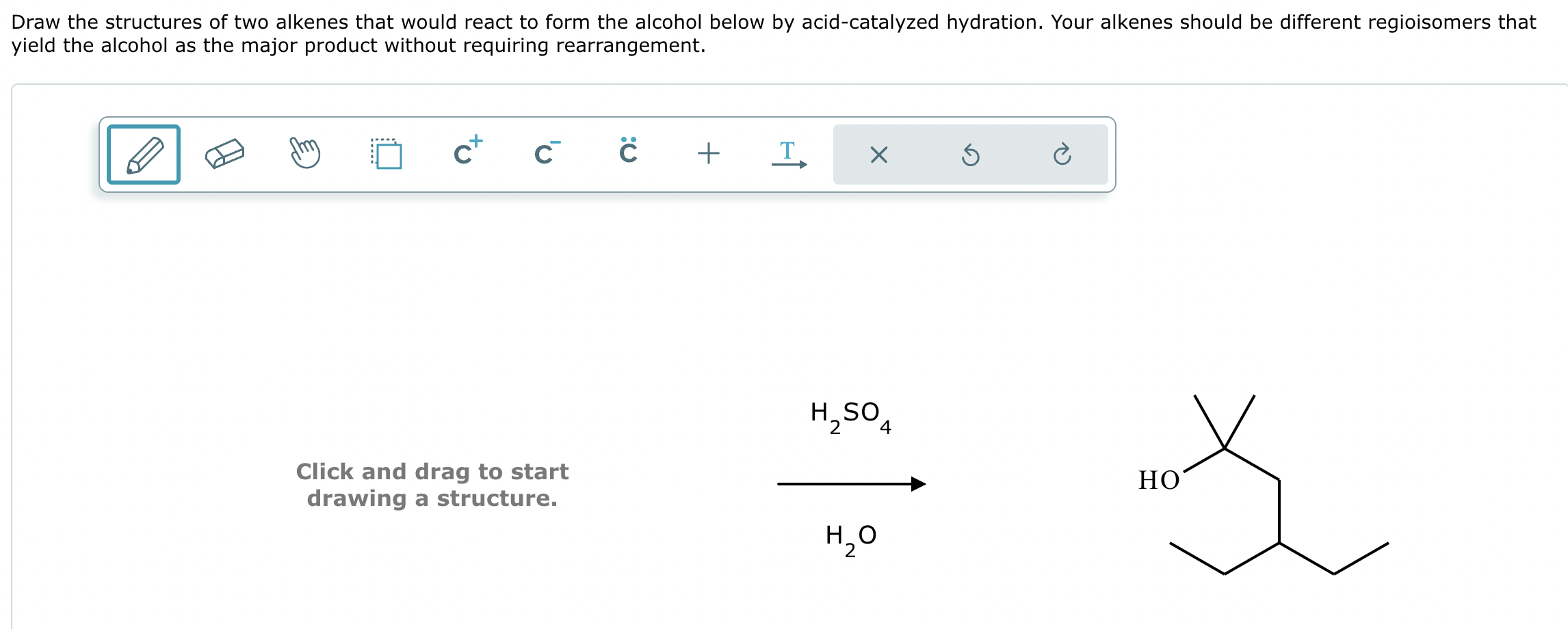 Solved Draw The Structures Of Two Alkenes That Would React Chegg