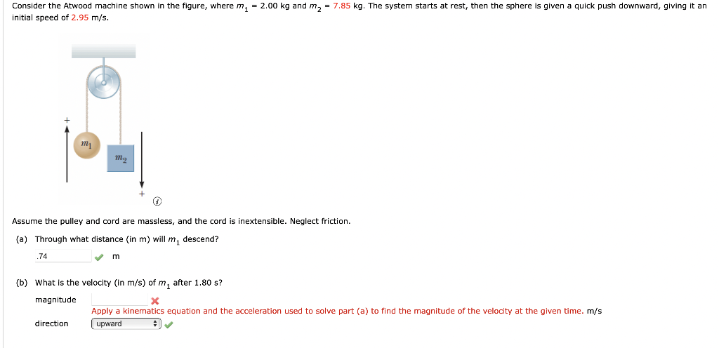 Solved Consider The Atwood Machine Shown In The Figure Chegg