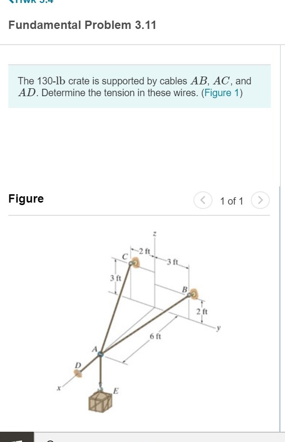 Solved Part A Determine The Tension Developed In Cable Chegg