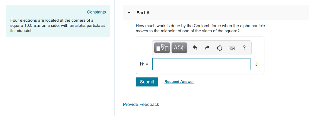 Solved Constants Parta Four Electrons Are Located At The Chegg