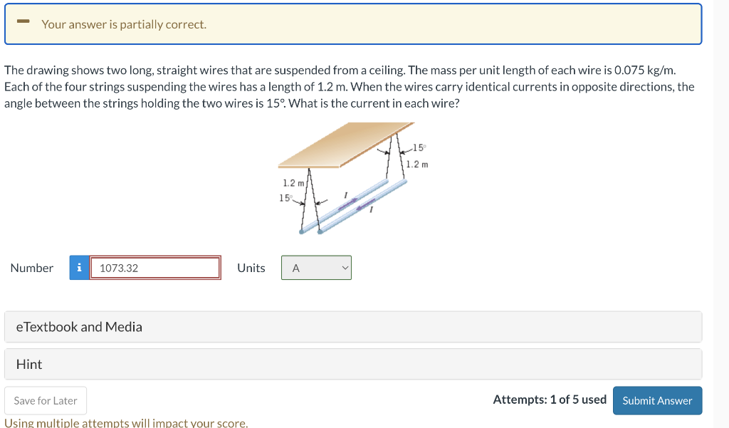 Solved The Drawing Shows Two Long Straight Wires That Are Chegg