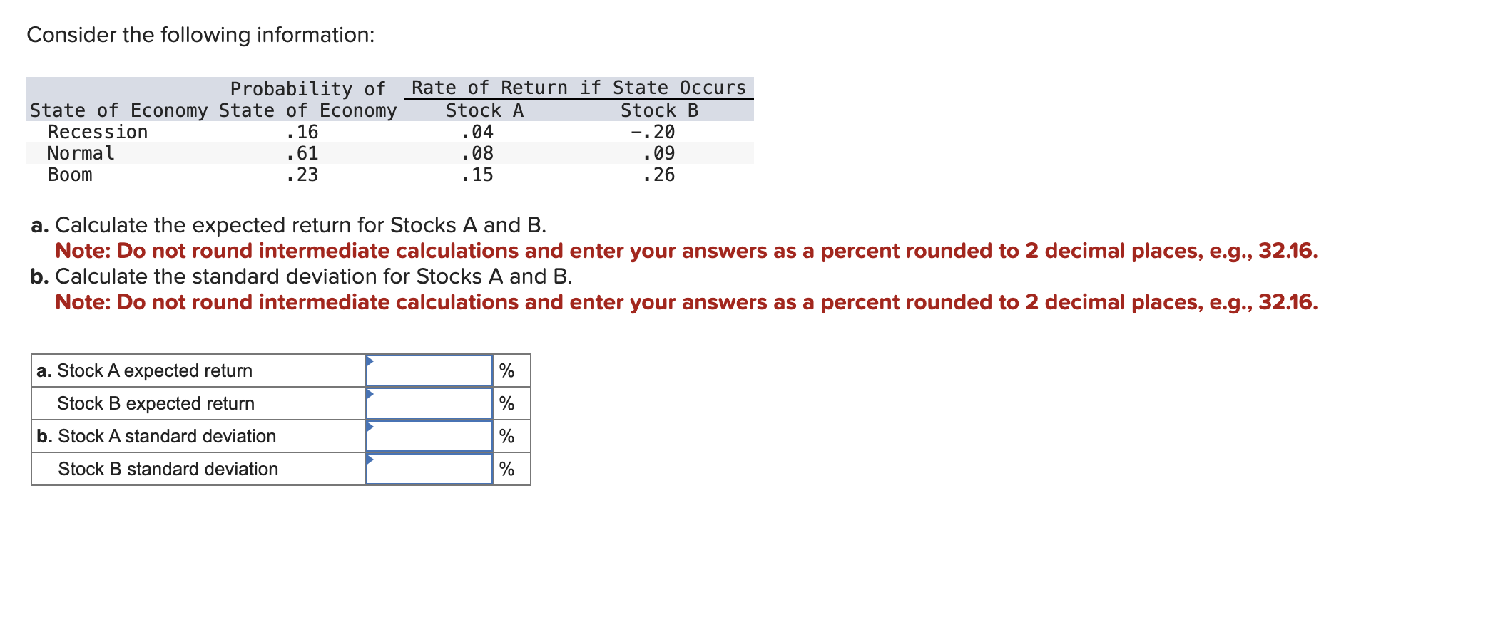 Solved Consider The Following Information A Calculate The Chegg