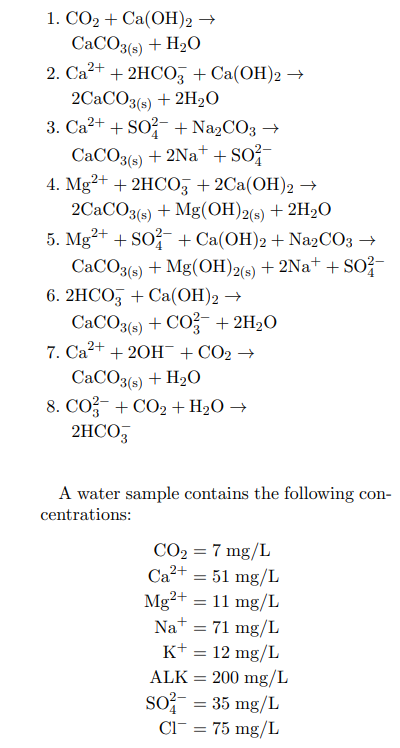 Solved 1 CO2 Ca OH 2 CaCO3 S H2O 2 Ca2 2HCO3 Ca OH 2 Chegg