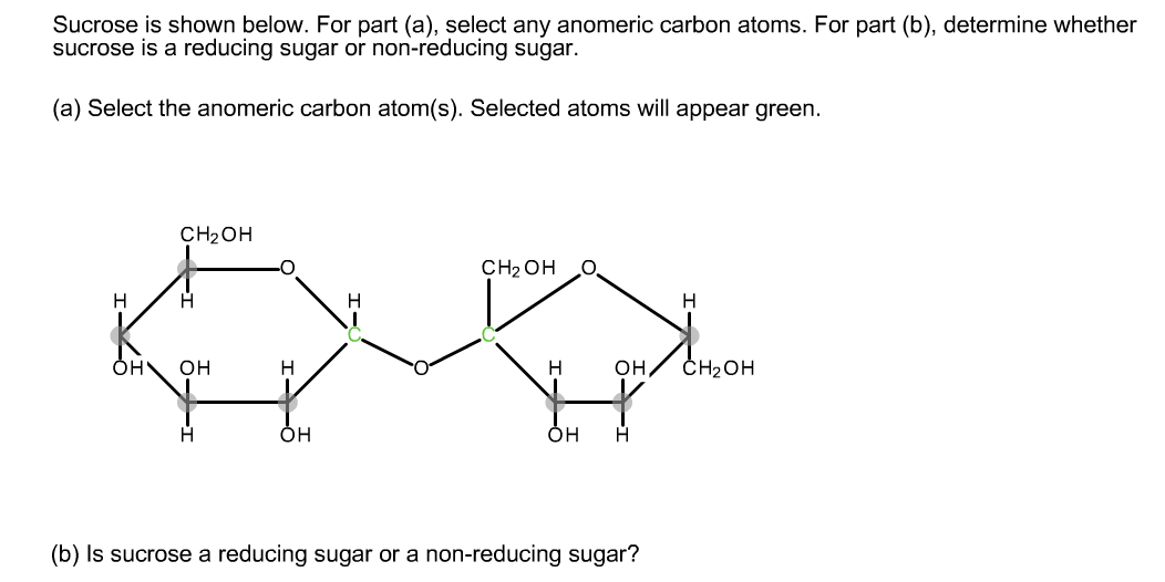 anomeric carbon in fructose