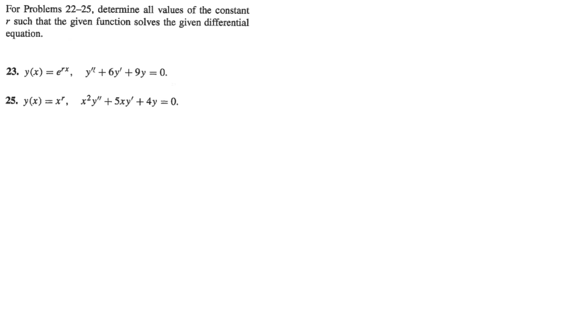 Solved For Problems Determine All Values Of The Chegg