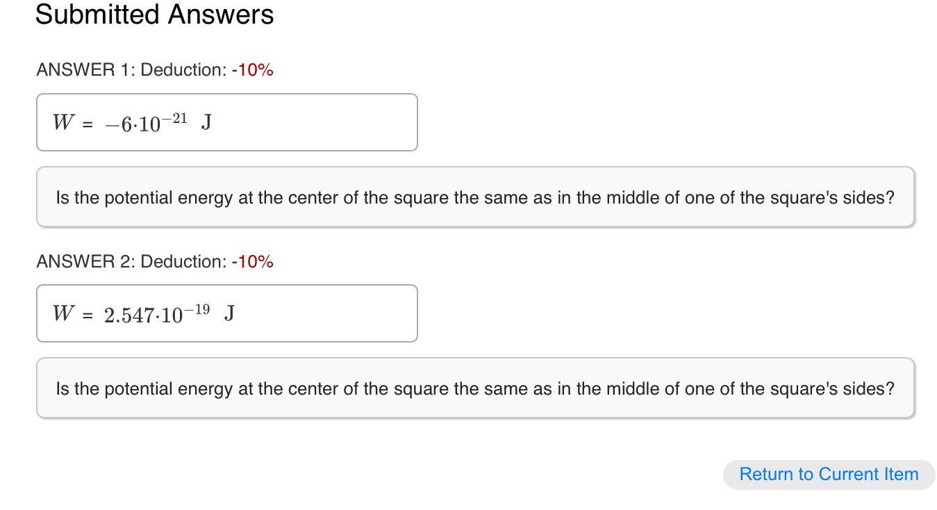 Solved Four Electrons Are Located At The Corners Of A Square Chegg