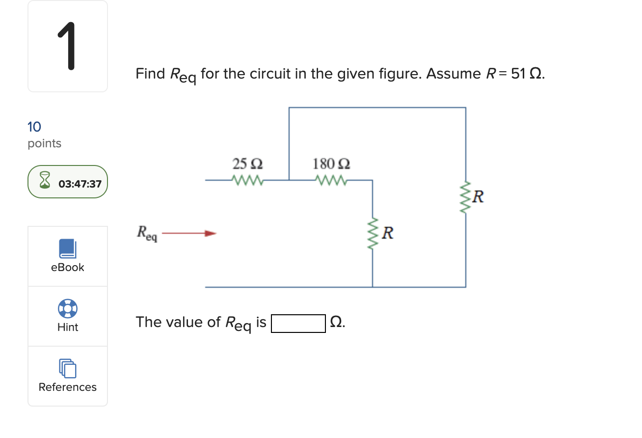 Solved 1 Find Req For The Circuit In The Given Figure Chegg