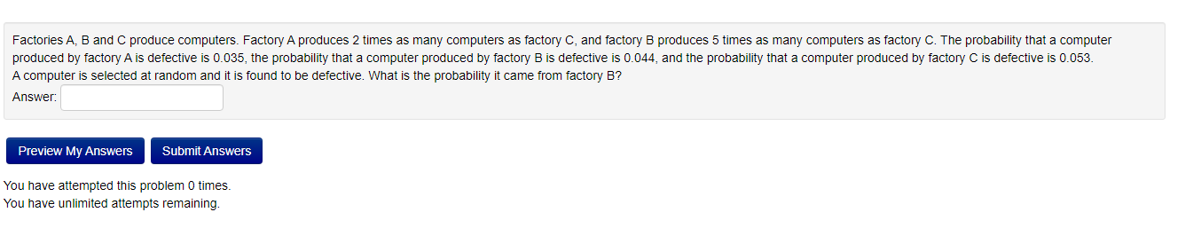 Solved Factories A B And C Produce Computers Factory A Chegg