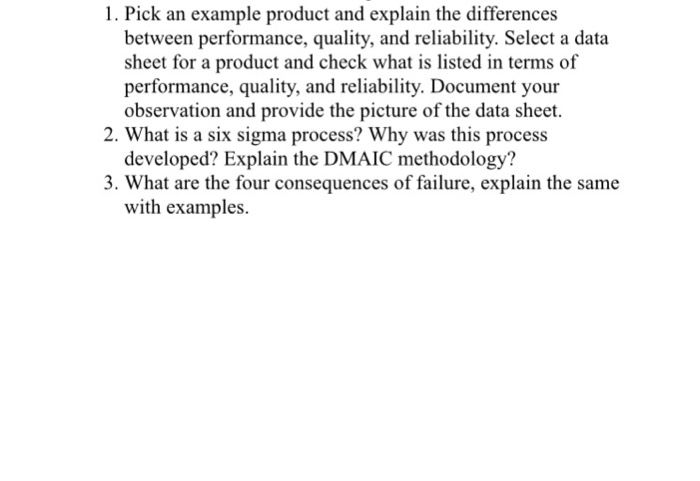 Solved Pick An Example Product And Explain The Chegg