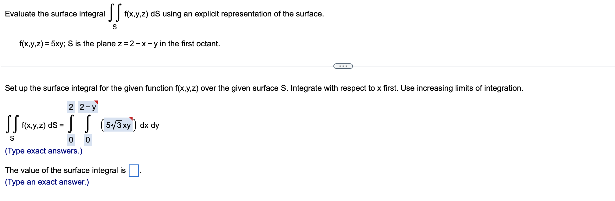 Solved Evaluate The Surface Integral Sf X Y Z Ds Using An Chegg