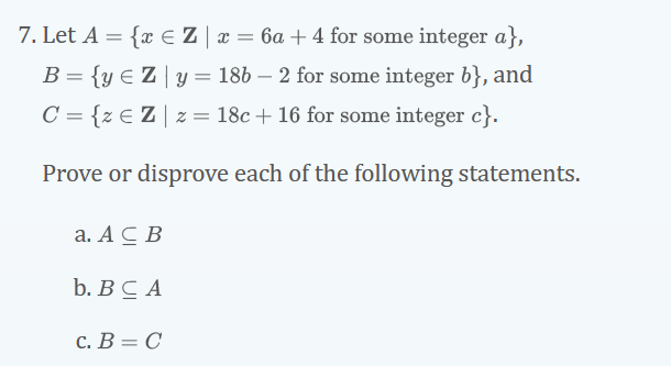 Solved 7 Let A XZx 6a 4 For Some Integer A Chegg