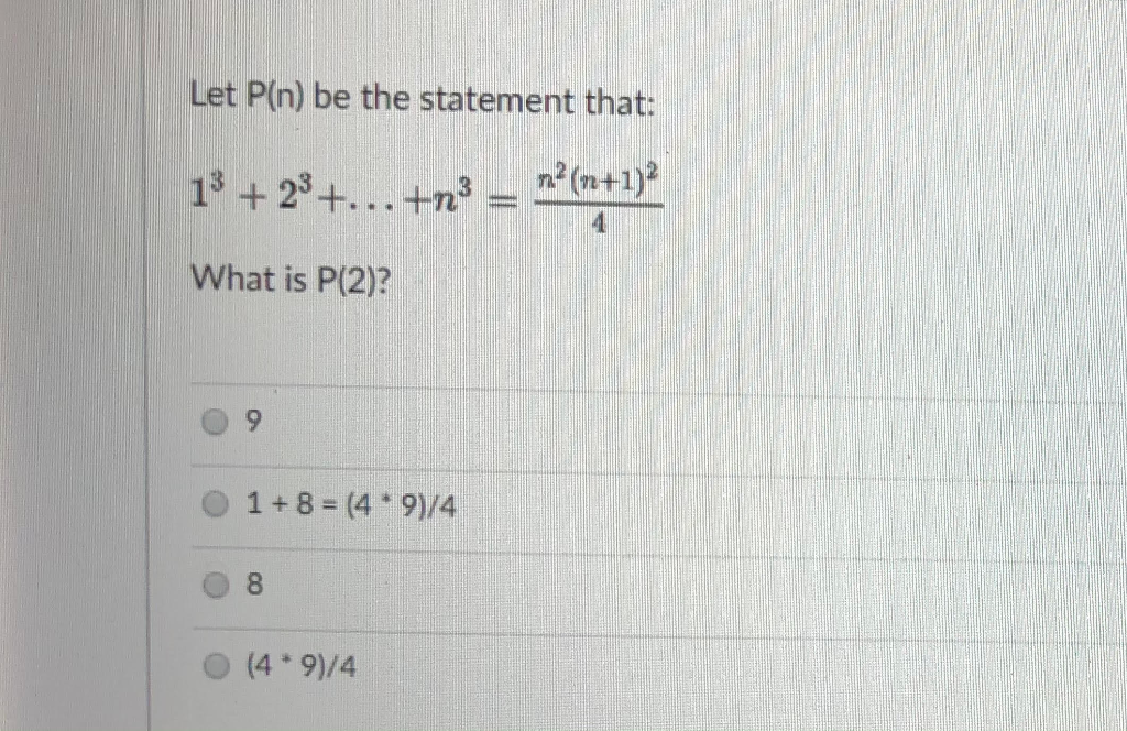 Solved Let P N Be The Statement That 13 23 13 N Chegg