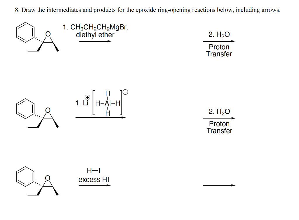 Solved Predict The Product S For The Following Chegg