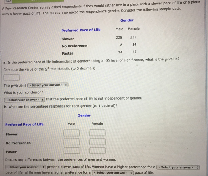 Solved A Pew Research Center Survey Asked Respondents If Chegg