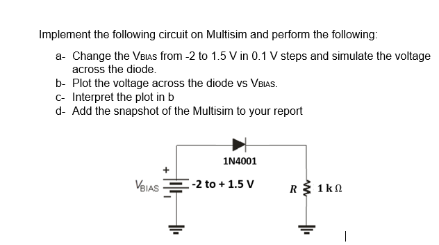 Solved Implement The Following Circuit On Multisim And Chegg