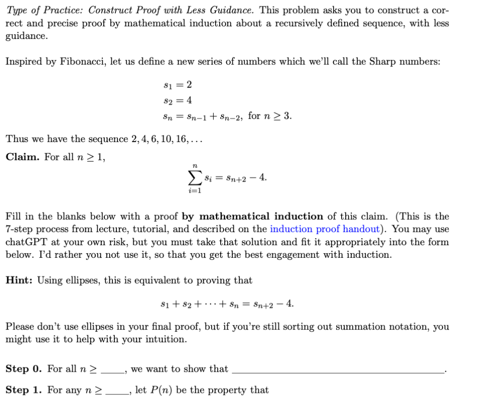 Solved We Want To Show That P N Is True For All N Ste