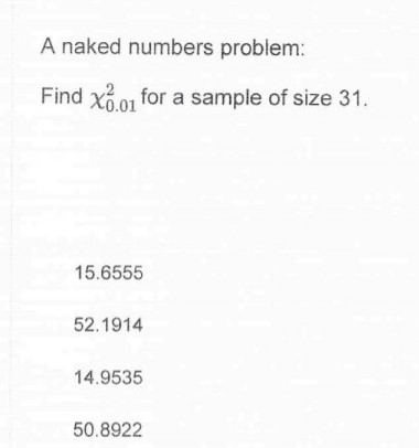 Solved A Naked Numbers Problem Find X O For A Sample Of Chegg