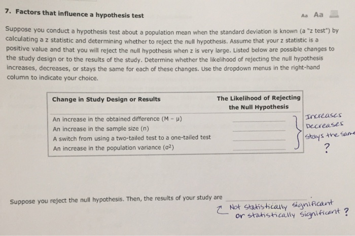 Two tailed hypothesis test homework question