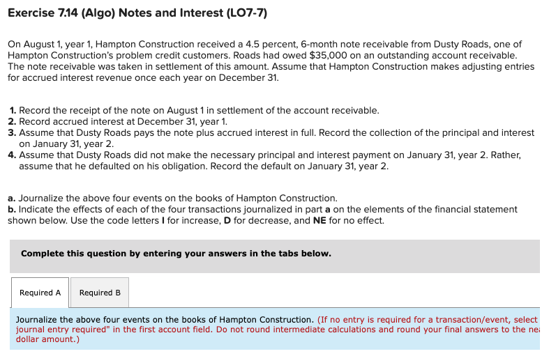 Solved On August Year Hampton Construction Received A Chegg