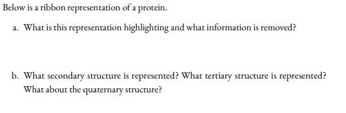 Ribbon Diagrams Is A Tertiary Structure Fajarv Secondary Pr