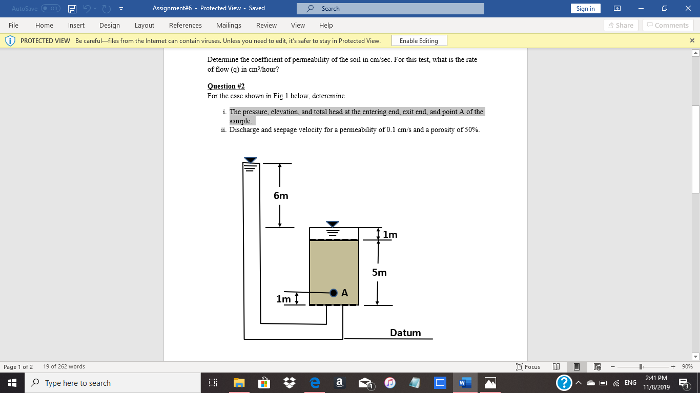 Solved AutoSave Of H B O Assignment 6 Protected View Chegg