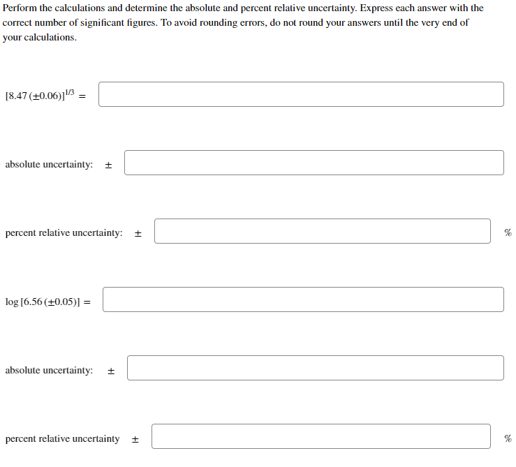 Solved Perform The Calculations And Determine The Absolute Chegg