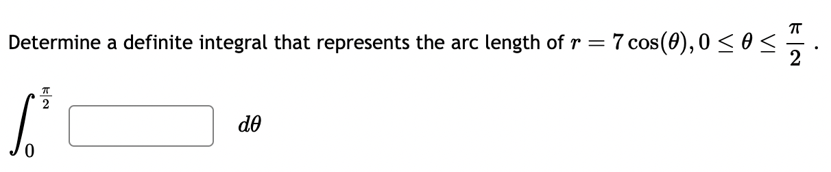 Solved Determine A Definite Integral That Represents The