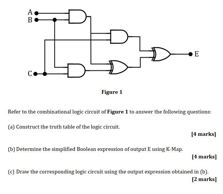 Combinational Logic Circuits Questions And Answers Logic