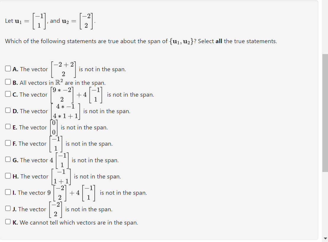 Solved Let U And U Which Of The Following Chegg