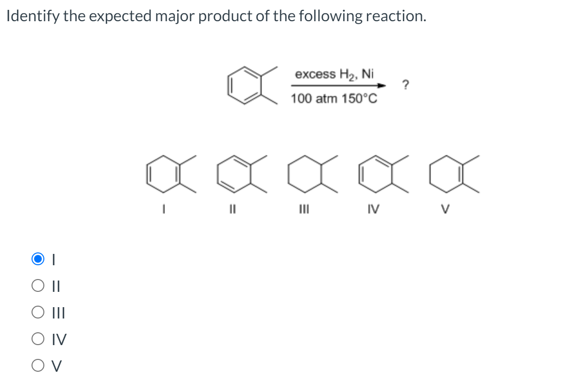 Solved Identify The Expected Major Product Of The Following Chegg